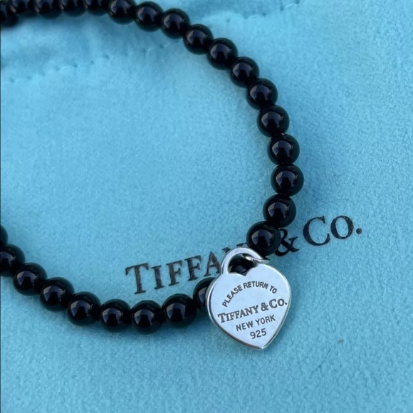 SOLD‼️💯Auth Tiffany & Co Black Onyx Bracelet - Picture 3 of 7